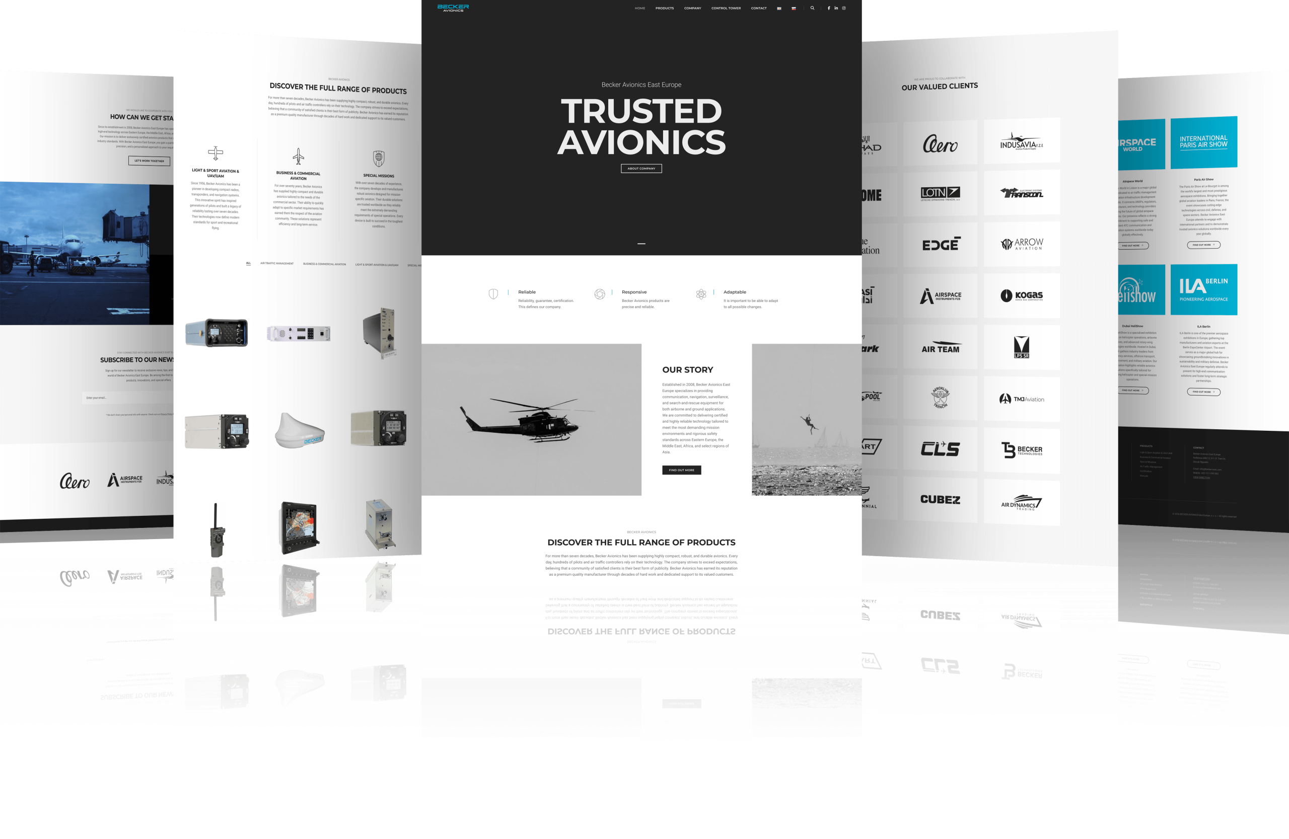 Skyneq Project - Website Presentation Becker Avionics East Europe
